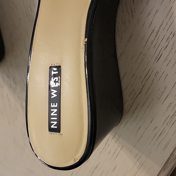 Nine West Arielo Black Sky Wedge Sandals - Picture 7 of 8